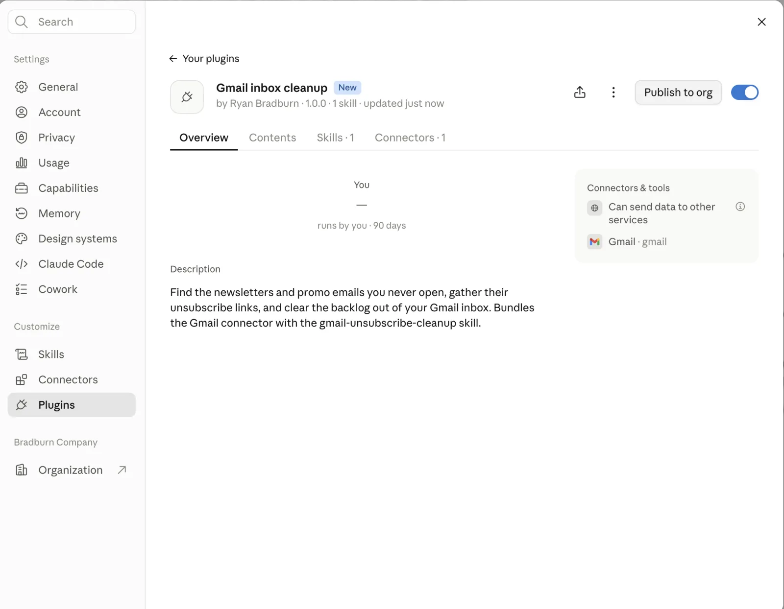 Gmail inbox cleanup plugin overview