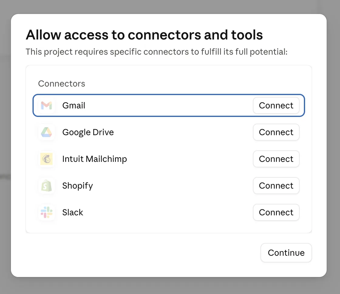 Allow access to connectors and tools window