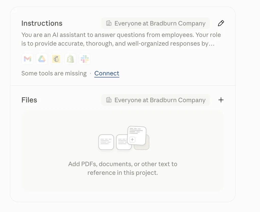 Some tools are missing with Connect link